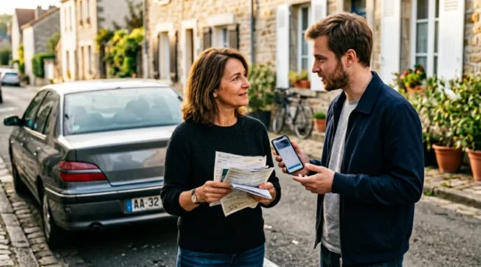 Négociation pour l'achat d'une voiture d'occasion entre particuliers