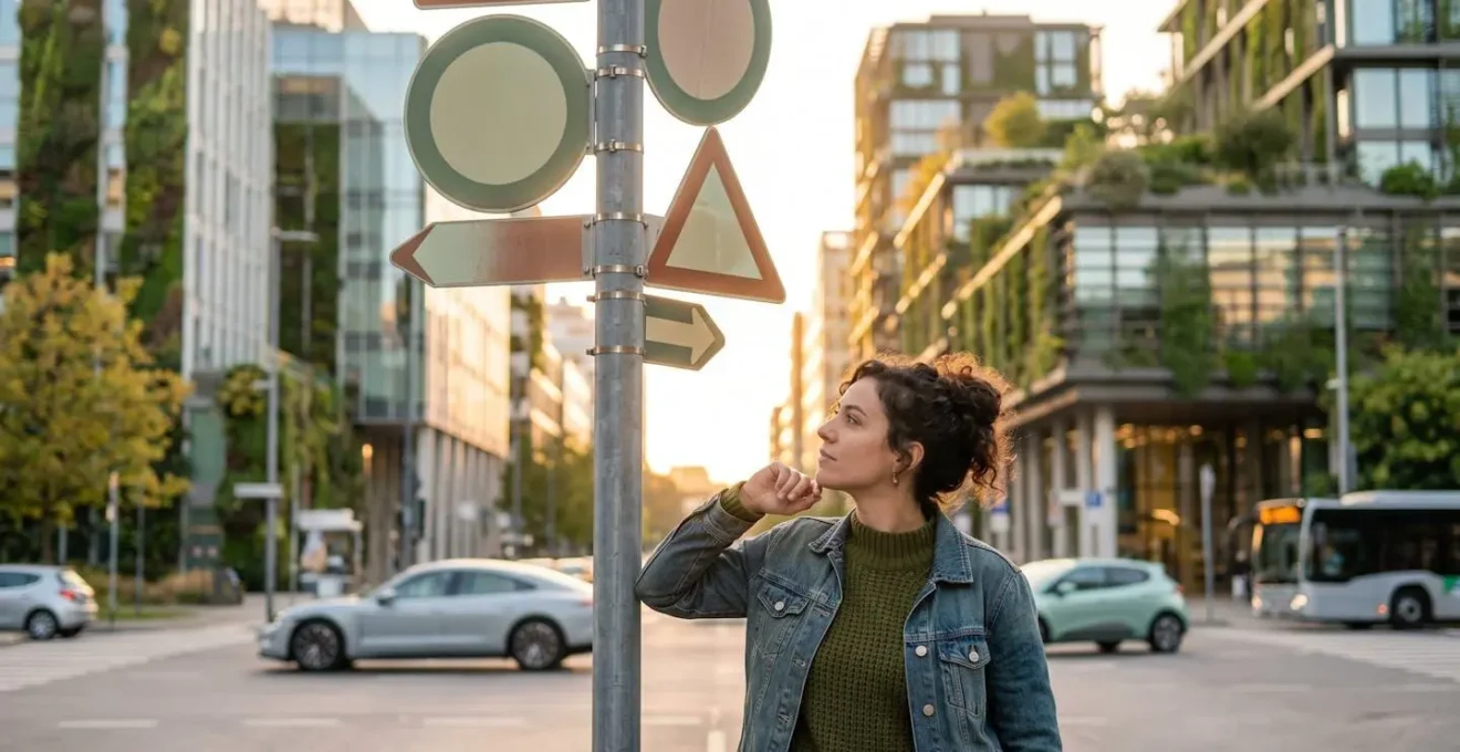 Vue urbaine illustrant l'impact des zones à faibles émissions sur les véhicules diesel